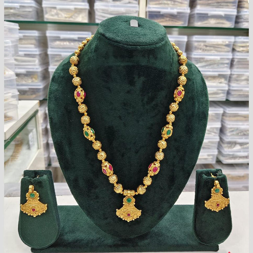 Rajwadi Collection Beads Necklace Set