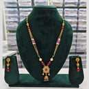 Rajwadi Collection Beads And Pearl Necklace Set