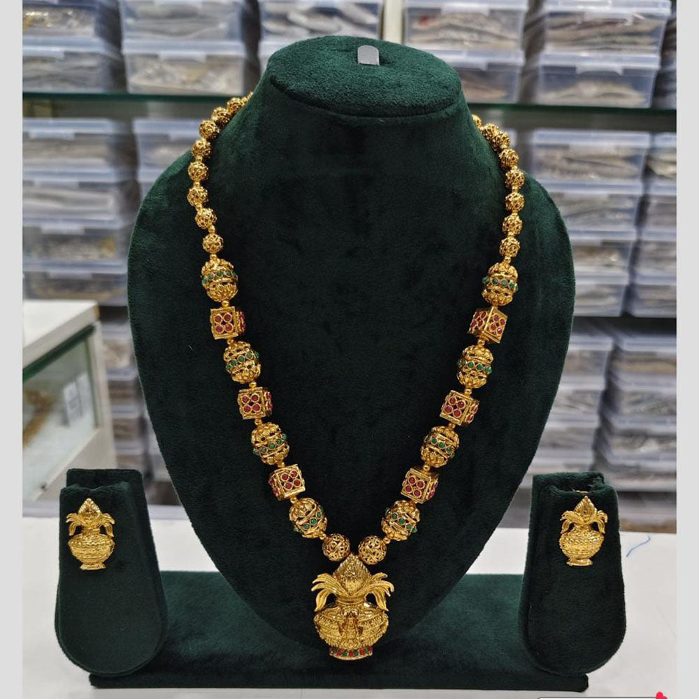 Rajwadi Collection Beads Necklace Set