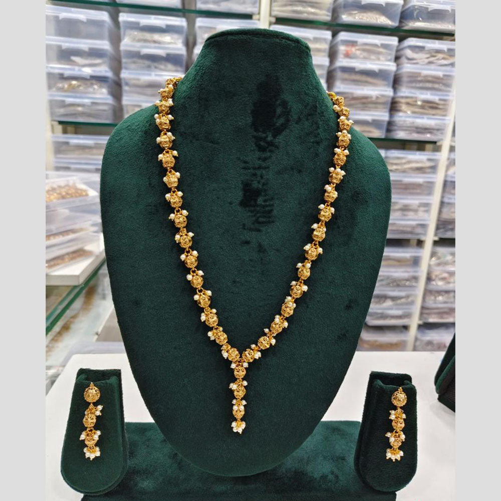 Rajwadi Collection Pearl Necklace Set