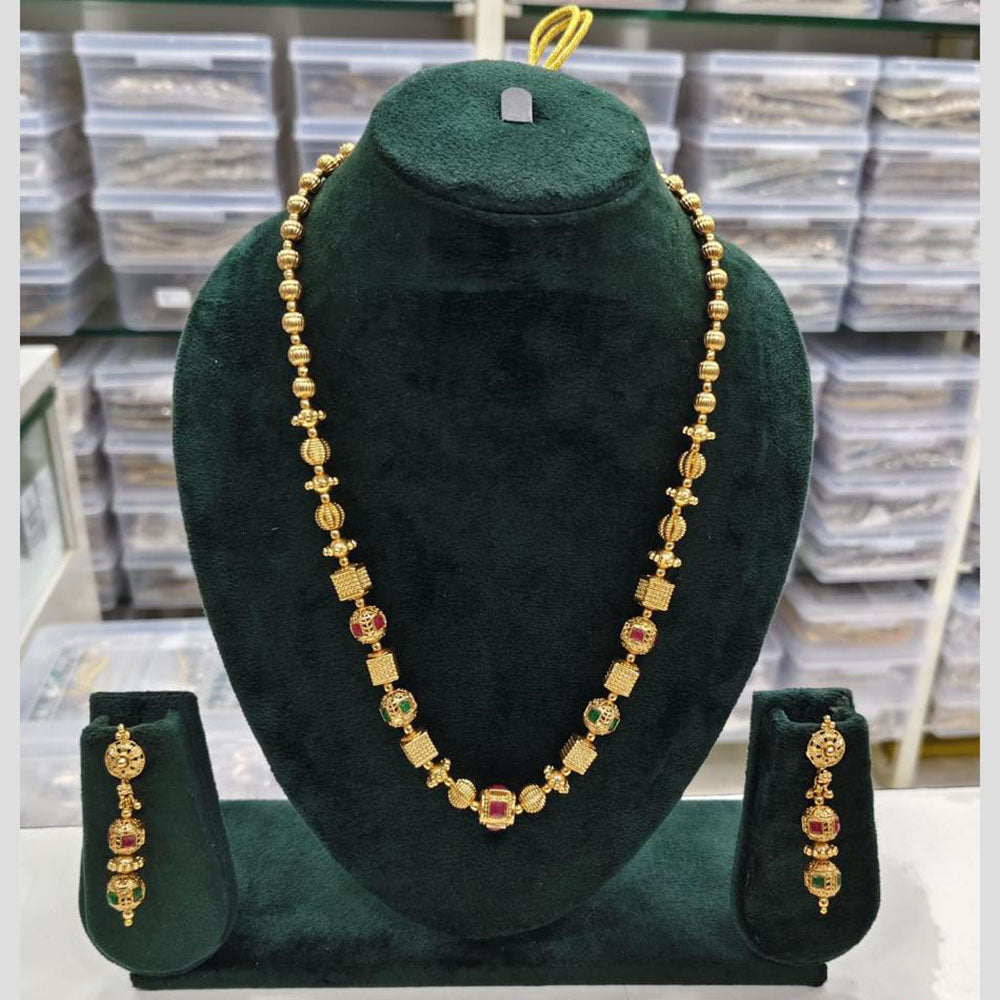 Rajwadi Collection Beads Necklace Set