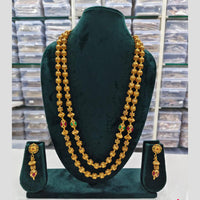 Rajwadi Collection Pota Stone Necklace Set