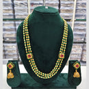 Rajwadi Collection Pota And Beads Multi Layer Necklace Set