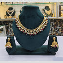 Rajwadi Collection Kundan And Beads Necklace Set