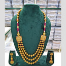 Rajwadi Collection Pota And Beads Multi Layer Necklace Set