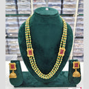 Rajwadi Collection Pota And Beads Multi Layer Necklace Set