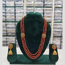 Rajwadi Collection Pota And Beads Multi Layer Necklace Set