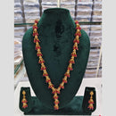 Rajwadi Collection Beads And Pearl Long Necklace Set