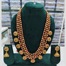 Rajwadi Collection Pota And Beads Multi Layer Necklace Set