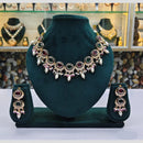 Rajwadi Collection Austrian And Pearl Necklace Set