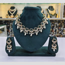 Rajwadi Collection Austrian And Pearl Necklace Set