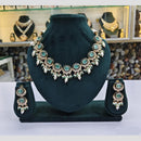 Rajwadi Collection Austrian And Pearl Necklace Set
