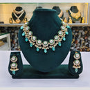 Rajwadi Collection Austrian And Pearl Necklace Set
