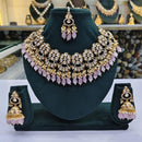 Rajwadi Collection Polki Kundan And Beads Necklace Set