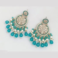 Rajwadi Collection Crystal Stone And Beads Dangler Earrings