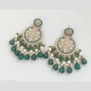 Rajwadi Collection Crystal Stone And Beads Dangler Earrings