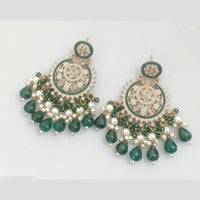 Rajwadi Collection Crystal Stone And Beads Dangler Earrings