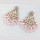 Rajwadi Collection Crystal Stone And Beads Dangler Earrings