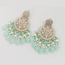 Rajwadi Collection Crystal Stone And Beads Dangler Earrings