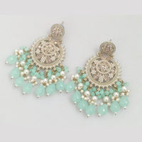 Rajwadi Collection Crystal Stone And Beads Dangler Earrings