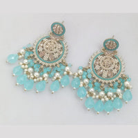 Rajwadi Collection Crystal Stone And Beads Dangler Earrings