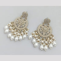 Rajwadi Collection Crystal Stone And Beads Dangler Earrings