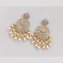Rajwadi Collection Crystal Stone And Beads Dangler Earrings