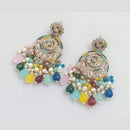Rajwadi Collection Crystal Stone And Beads Dangler Earrings