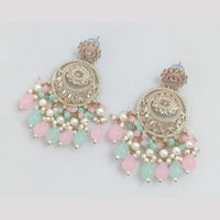 Rajwadi Collection Crystal Stone And Beads Dangler Earrings