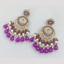 Rajwadi Collection Crystal Stone And Beads Dangler Earrings
