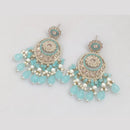 Rajwadi Collection Crystal Stone And Beads Dangler Earrings