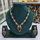 Rajwadi Collection Polki Kundan Stone Necklace Set