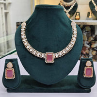 Rajwadi Collection Polki Kundan Stone Necklace Set
