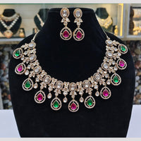 Rajwadi Collection Polki Kundan Stone Necklace Set