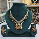 Rajwadi Collection Polki Kundan Stone Necklace Set