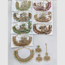 Rajwadi Collection Vibrant Traditions Crystal Stone And Pearl Necklace Set