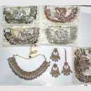 Rajwadi Collection Tradition with a Twist Crystal And Pearl Necklace Set
