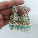 Rajwadi Collection Crystal Stone And Beads Jhumki Earrings