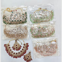 Rajwadi Collection Heritage Sparkle Crystal Stone And Pearl Necklace Set
