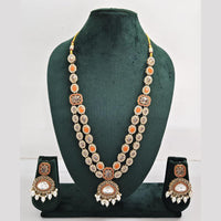Rajwadi Collection Polki Kundan Stone Necklace Set