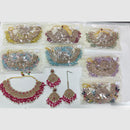 Rajwadi Collection Palace Glow Crystal Stone And Pearl Necklace Set