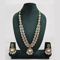 Rajwadi Collection Polki Kundan Stone Necklace Set