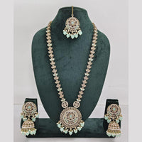 Rajwadi Collection Crystal And Pearl Necklace Set