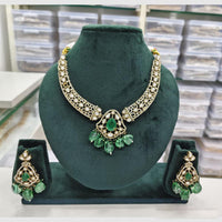 Rajwadi Collection Royal Grace Redefined  Kundan And Beads Necklace Set 