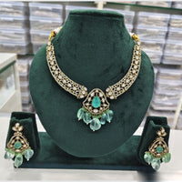 Rajwadi Collection Royal Grace Redefined  Kundan And Beads Necklace Set