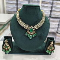 Rajwadi Collection Royal Grace Redefined  Kundan And Beads Necklace Set