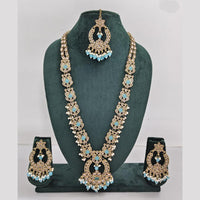 Rajwadi Collection Crystal And Pearl Necklace Set