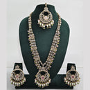 Rajwadi Collection Crystal And Pearl Necklace Set