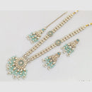 Rajwadi Collection Grace of the Queen Kundan And Pota Pearls Long Necklace Set