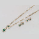 Rajwadi Collection Luxe Crystal And Austrain Stone Bridal & Occasion Wear Long Necklace Set Set